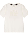 Dolce & Gabbana Boys Logo T-Shirt Cream