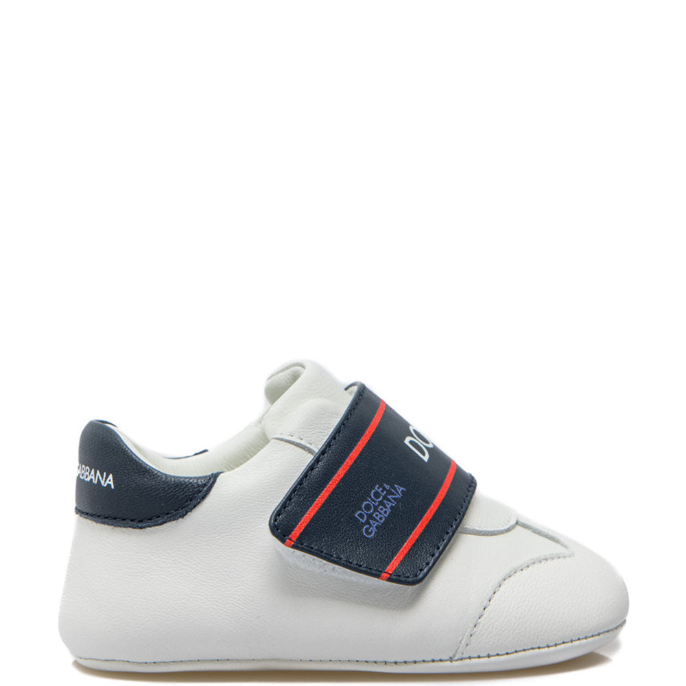 Dolce &amp; Gabbana Baby Boys Strap Trainers White