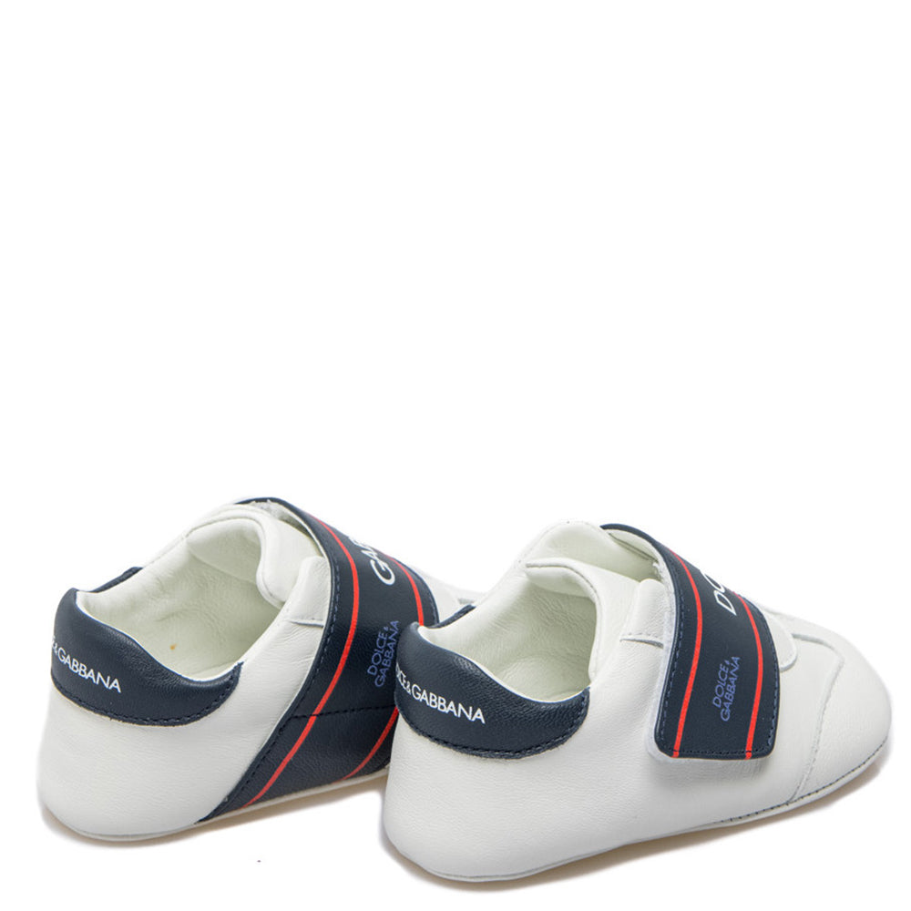 Dolce &amp; Gabbana Baby Boys Strap Trainers White
