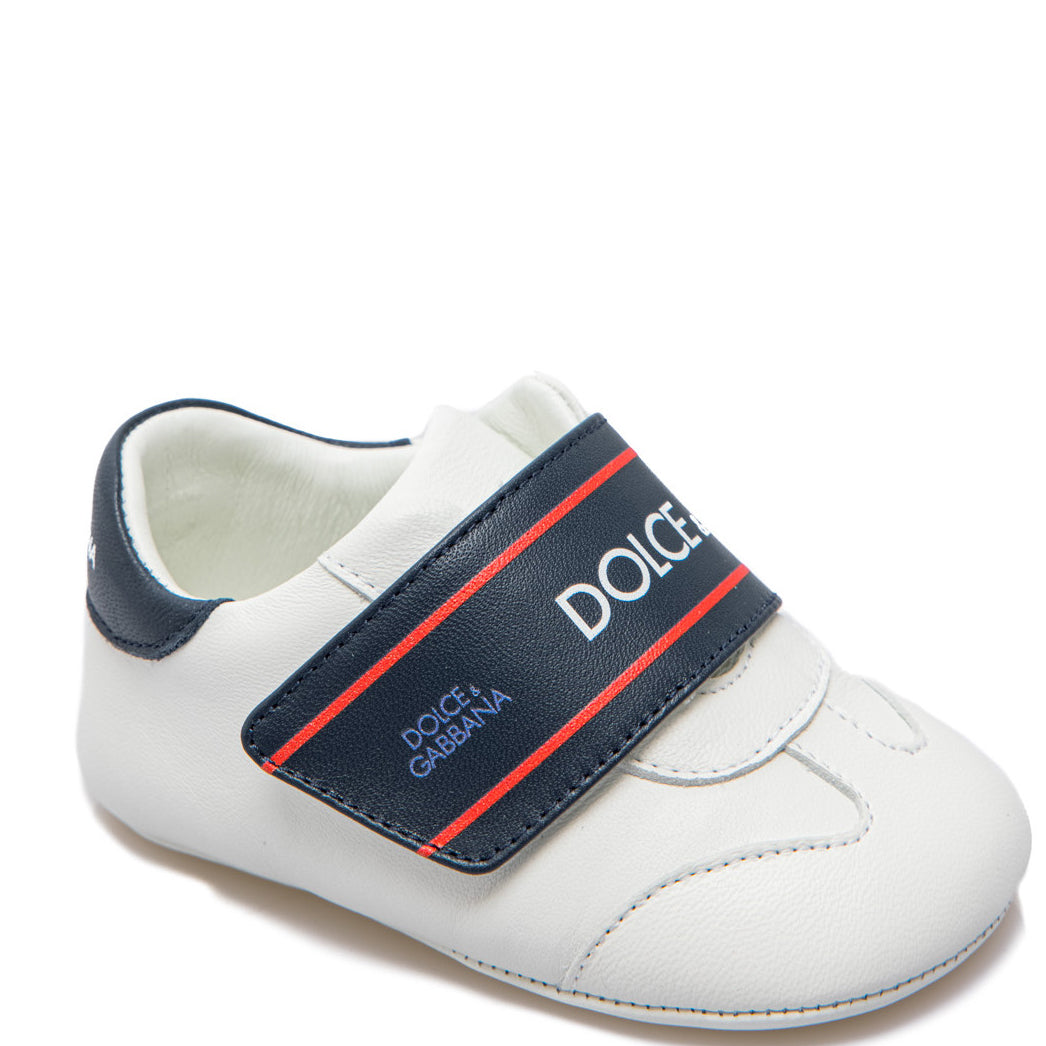 Dolce &amp; Gabbana Baby Boys Strap Trainers White