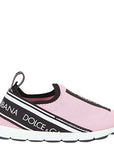 Dolce & Gabbana Baby Logo Slip Ons Pink
