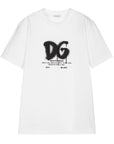 Dolce & Gabbana Boys White Spray Logo T-Shirt