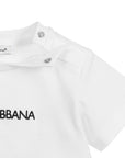 Dolce & Gabbana Unisex Baby Logo T-Shirt White