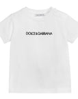 Dolce & Gabbana Unisex Baby Logo T-Shirt White