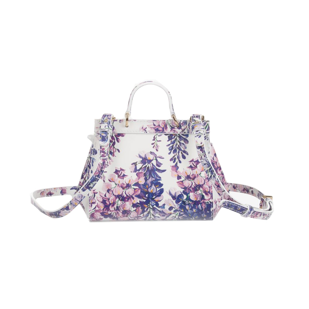 Dolce &amp; Gabbana Girls Leather Floral Bag (14cm) White