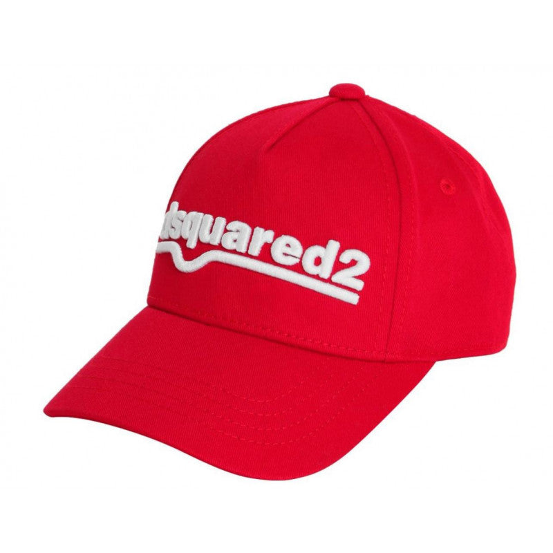Dsquared2 Boys Logo Embroidered Cap Red