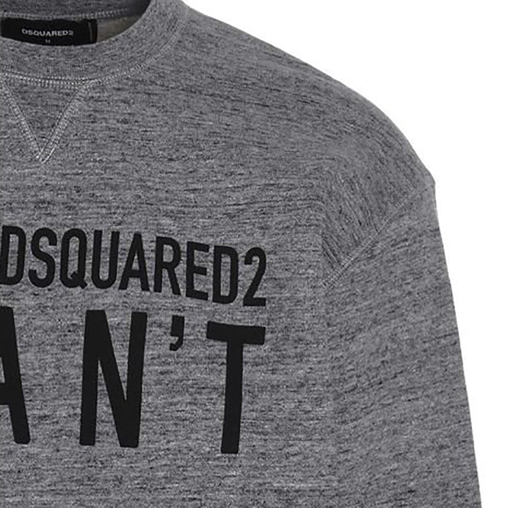 Dsquared2 Men&#39;s &quot;I CAN&#39;T&quot; Sweatshirt Grey