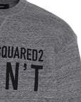 Dsquared2 Men's "I CAN'T" Sweatshirt Grey