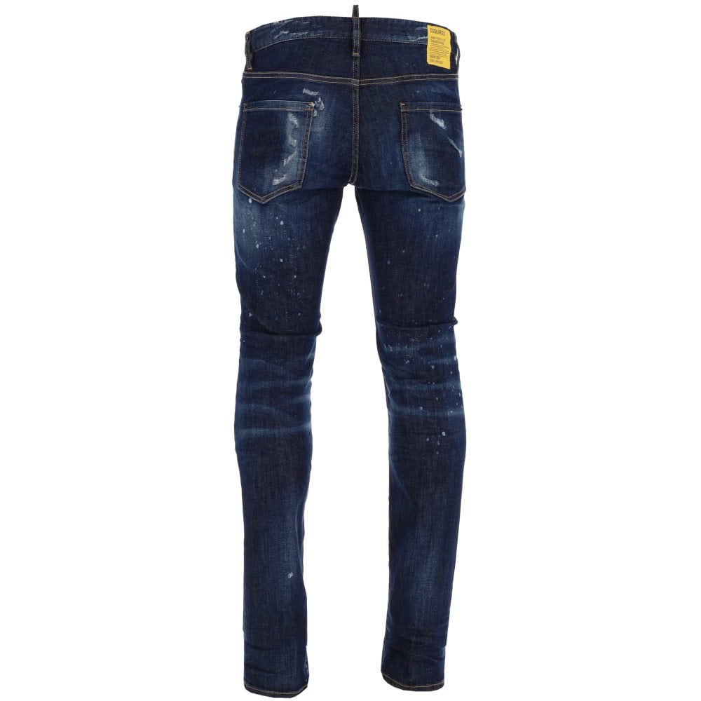 Dsquared2 Men&#39;s Ripped Cool Guy Jeans Dark Blue