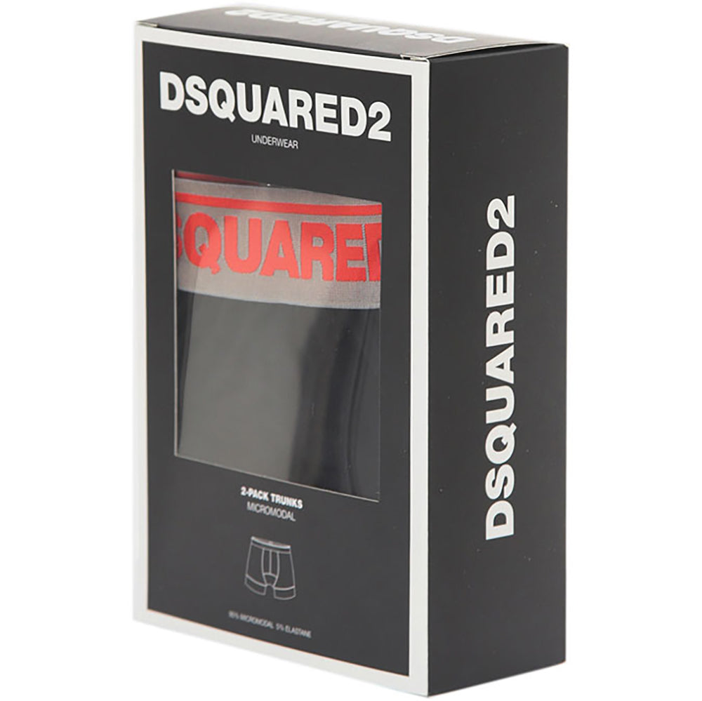 Dsquared2 Men&#39;s 2-Pack Trunks Black