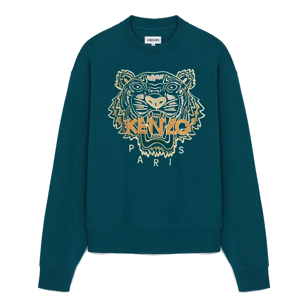 Kenzo Men&#39;s Classic Tiger Sweater Green