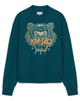 Kenzo Men's Classic Tiger Sweater Green