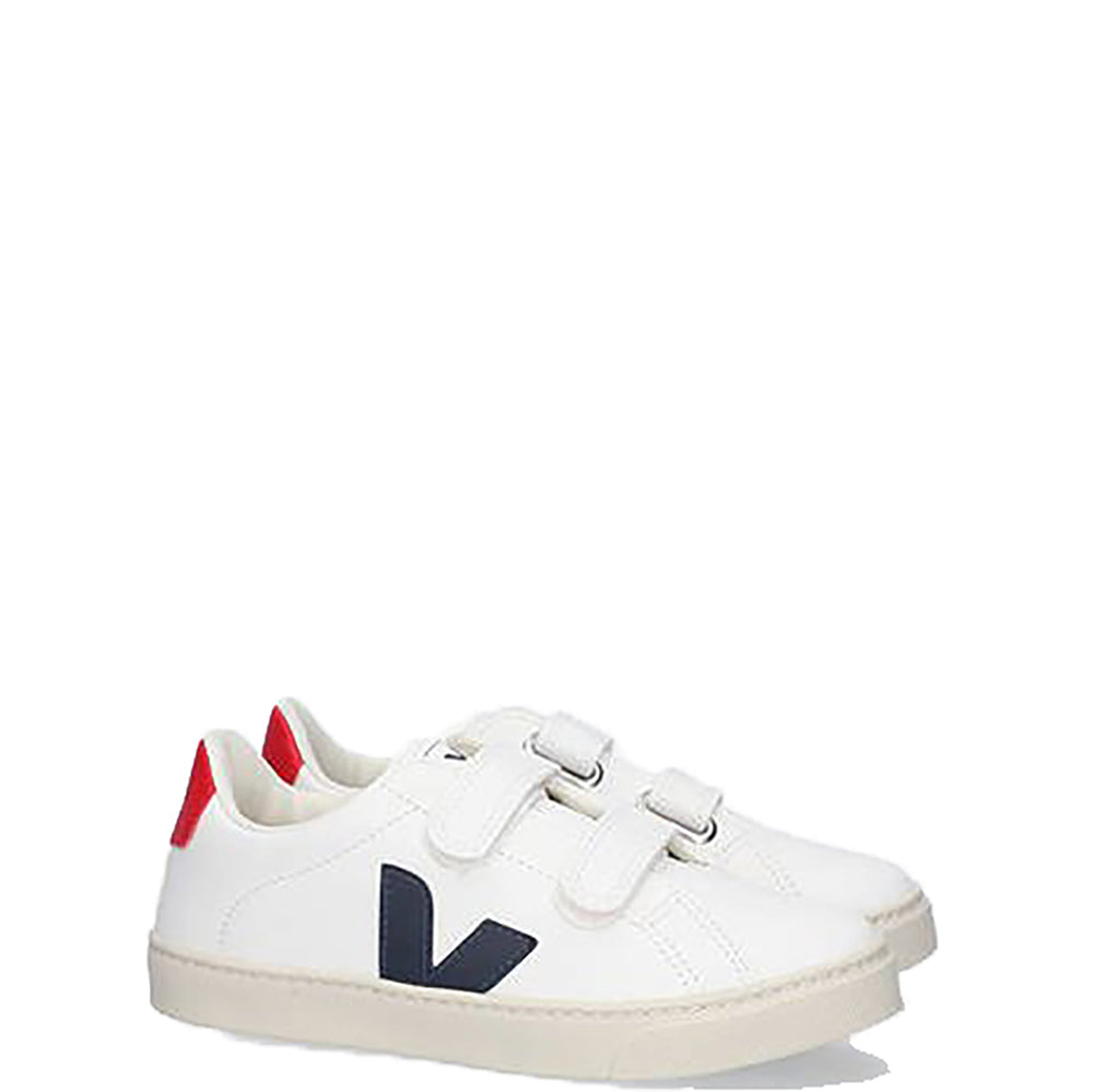 Veja Boys Esplar Velcro Trainer White