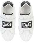 Dolce & Gabbana Boys Strap Trainers White
