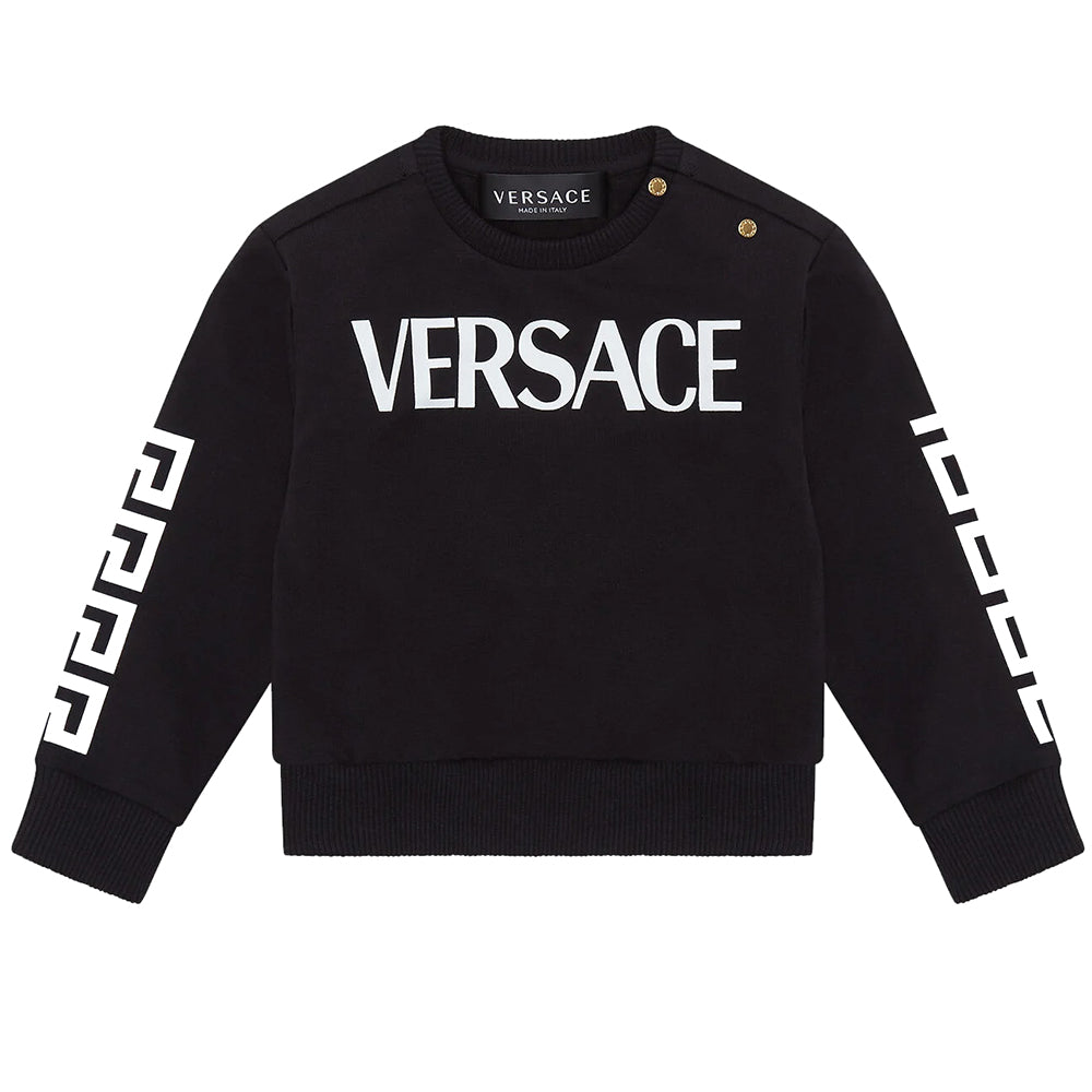 Versace Baby Boys Logo Sweatshirt Black