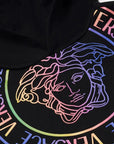 Versace - Girls Black Medusa Logo Hoodie