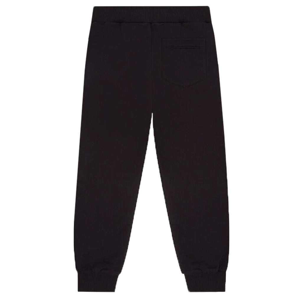 Versace - Girls  Black Embroidery Greca Joggers