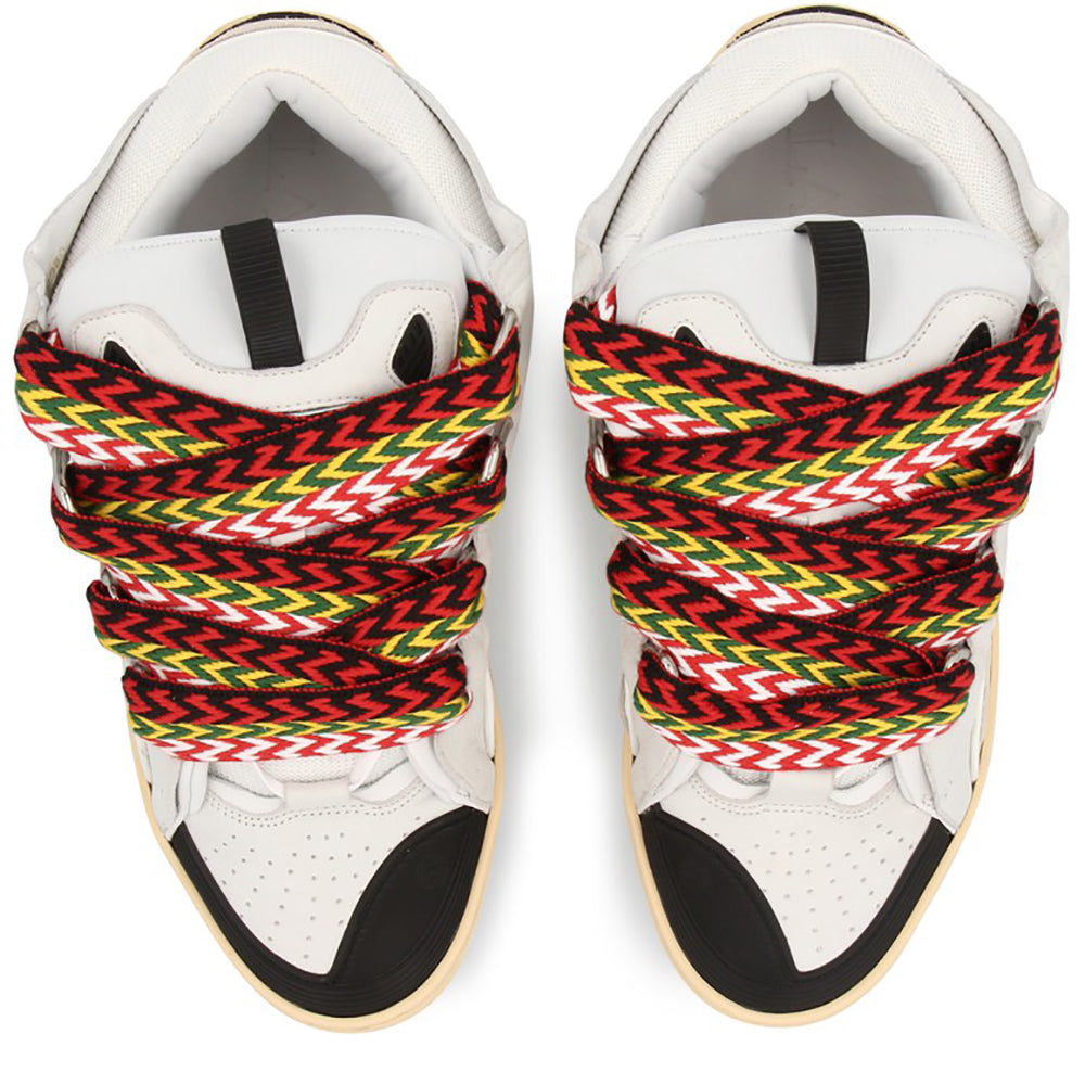 Lanvin Men&#39;s Curb Sneakers White