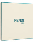 Fendi Girls Bow Hair Band FF Pattern Logo Brown
