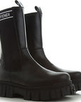 Fendi Girls Chunky Leather Boots Black