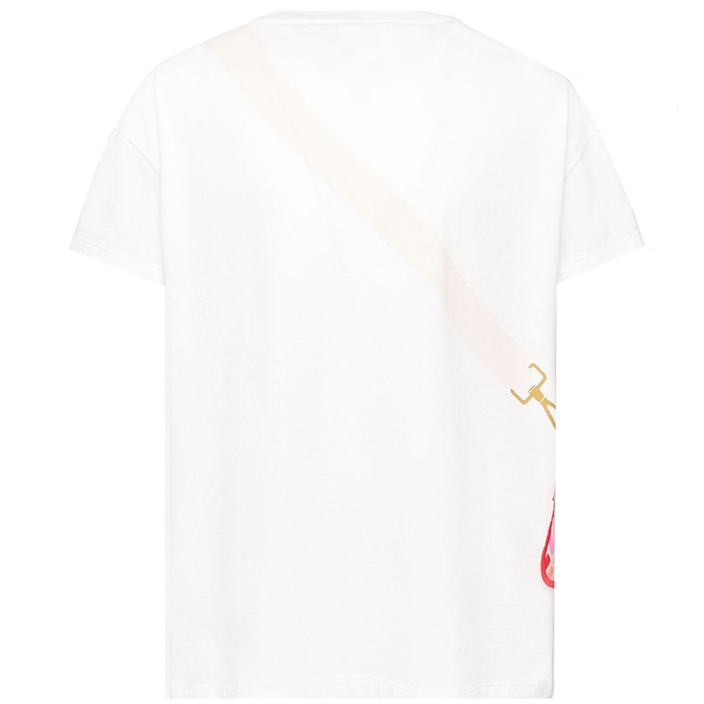 Fendi Girls Purse Print T Shirt White