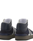Lanvin - Mens Navy Mesh Clay Sneakers