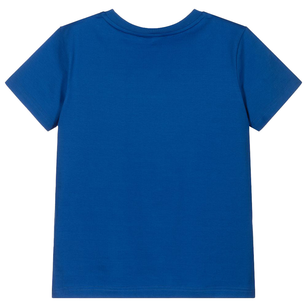 Givenchy Boys Paint Logo T-Shirt Blue