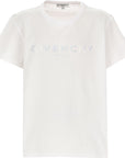 Givenchy Kids Logo Print Cotton T-Shirt White