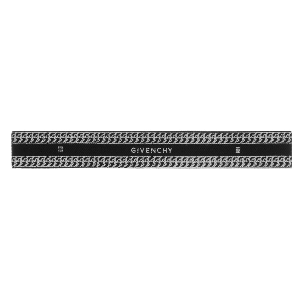 Givenchy Girls Chain Logo Headband Black