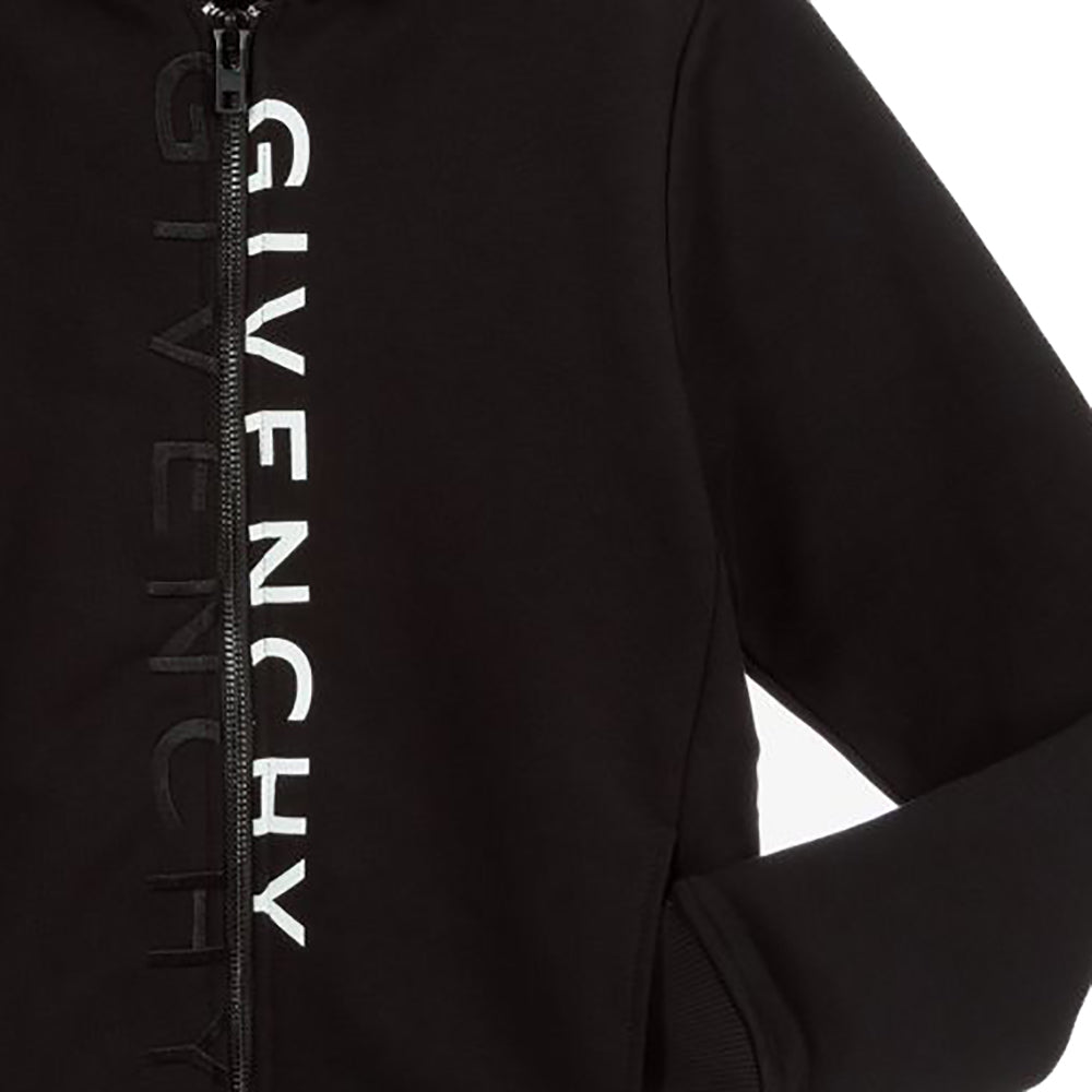 Givenchy Boys Logo Print Hoodie Black