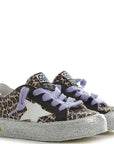 Golden Goose Girls May Leopard Print Shoes Brown