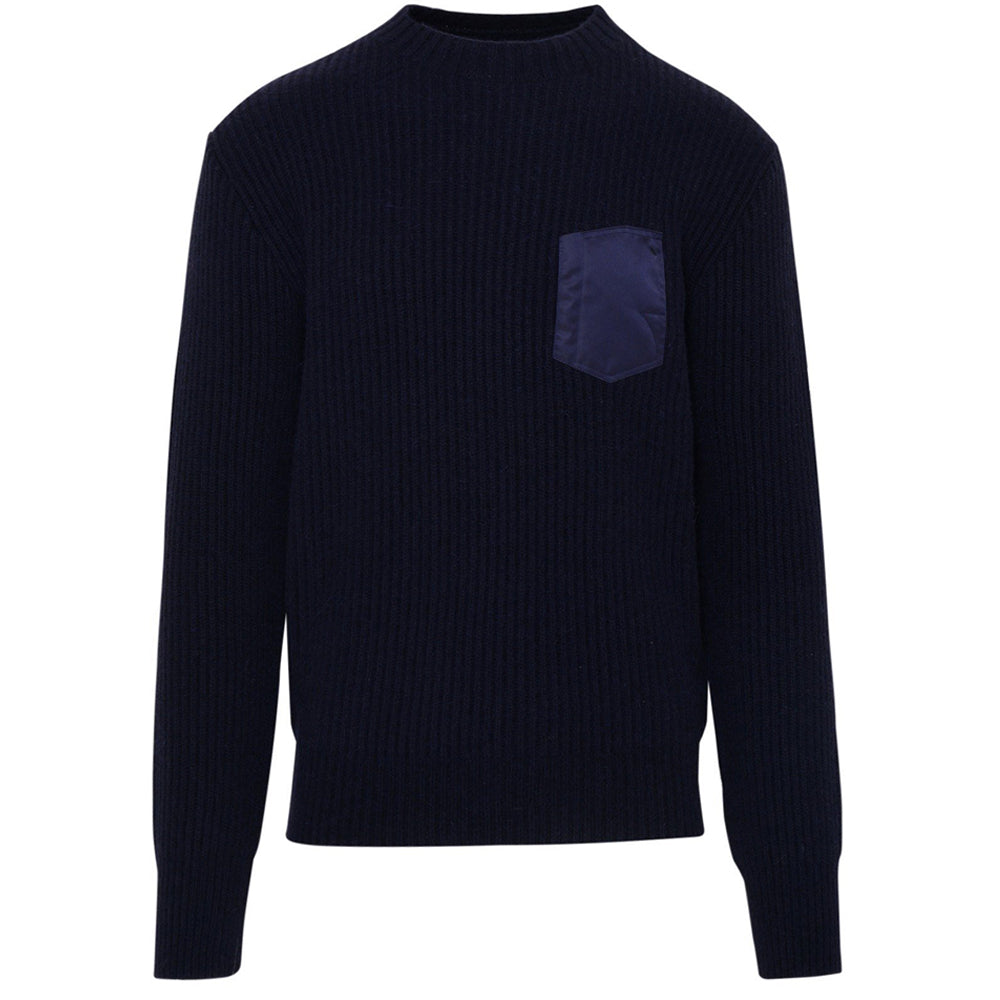 Maison Margiela Mens Wool Sweater Navy