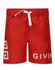 Givenchy Baby Boys Logo Swim Shorts Red