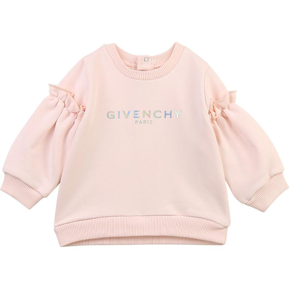 Givenchy Baby Girls Cotton Sweatshirt Pink