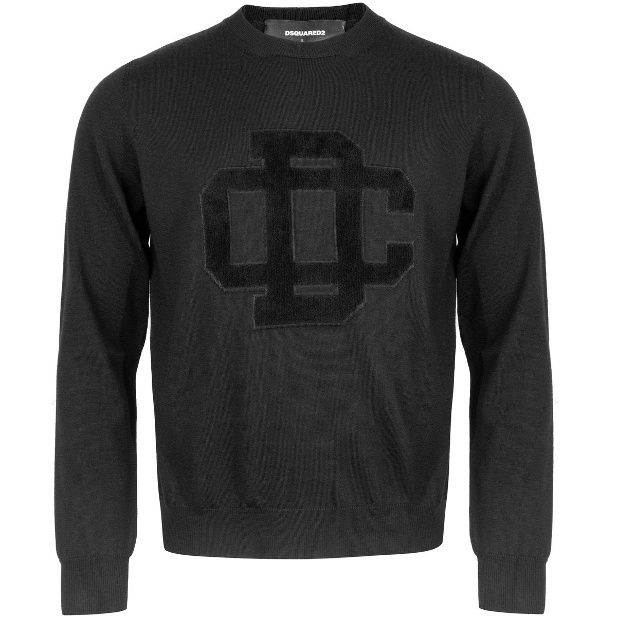 Dsquared2 Men&#39;s DC Crest Knitwear BLACK