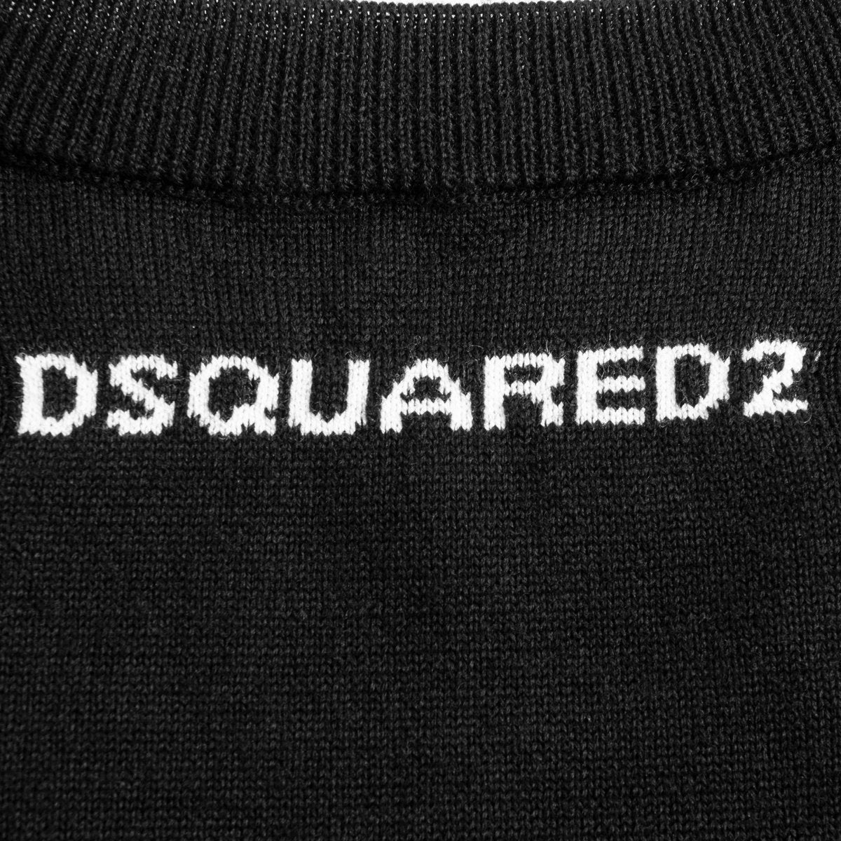 Dsquared2 Men&#39;s DC Crest Knitwear BLACK