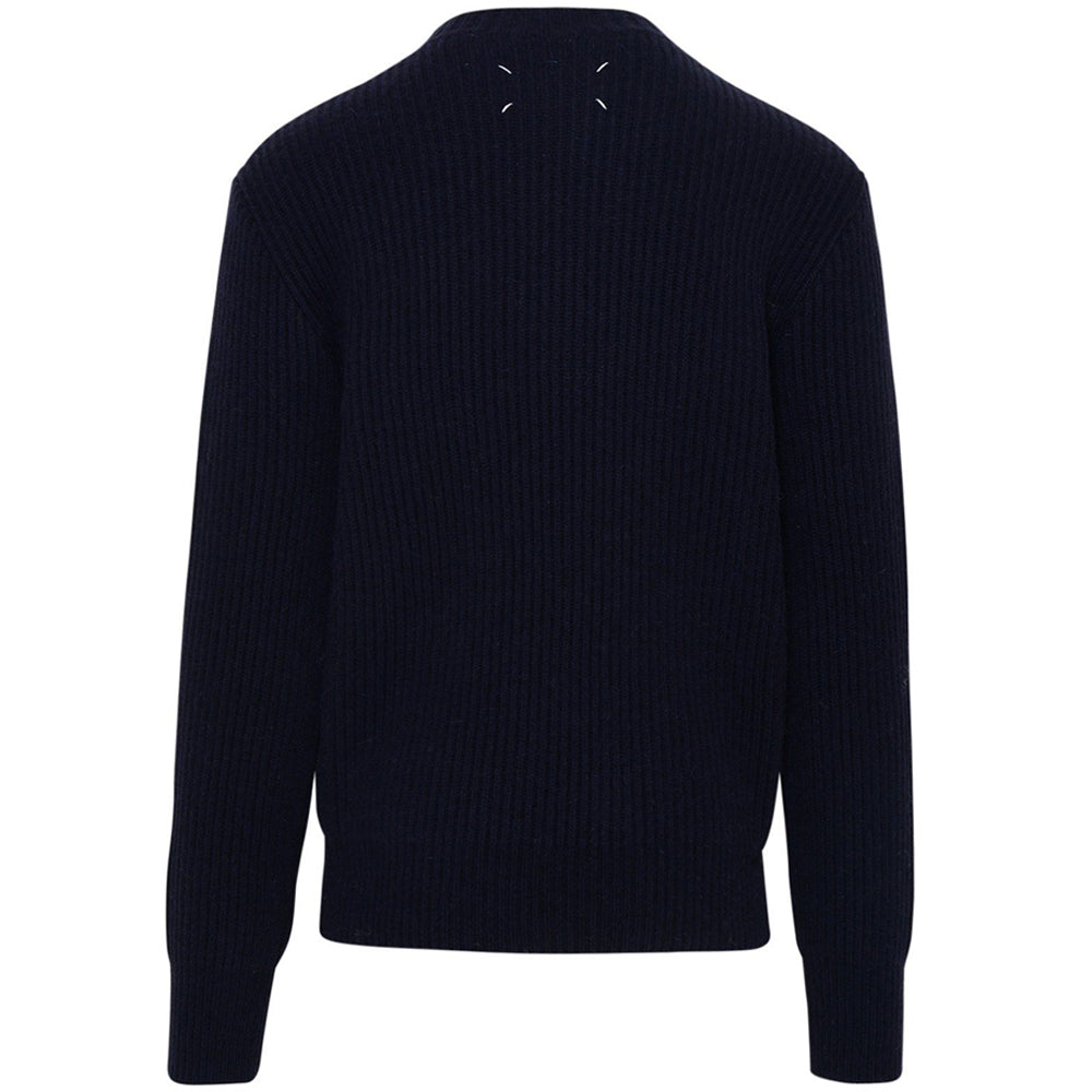 Maison Margiela Mens Wool Sweater Navy