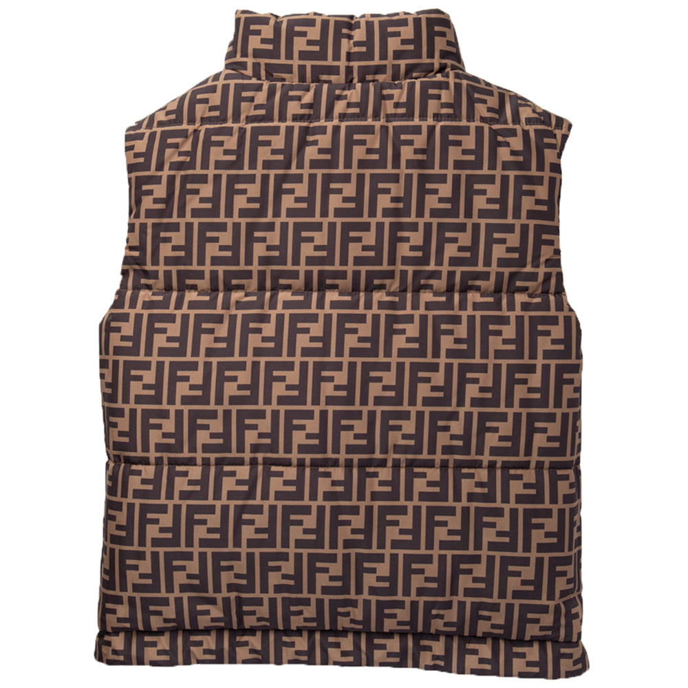 Fendi Boys Reversible Gilet Green