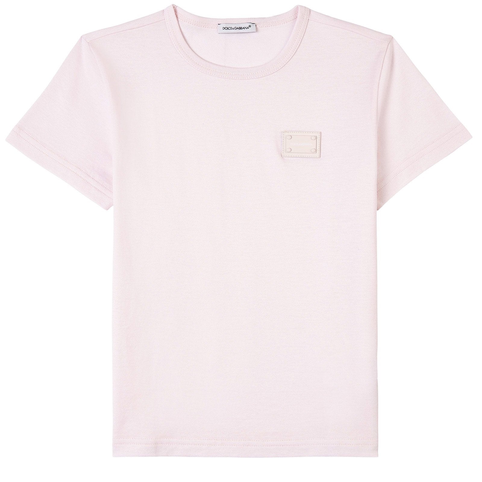 Dolce &amp; Gabbana Girls T-shirt Pink Badge