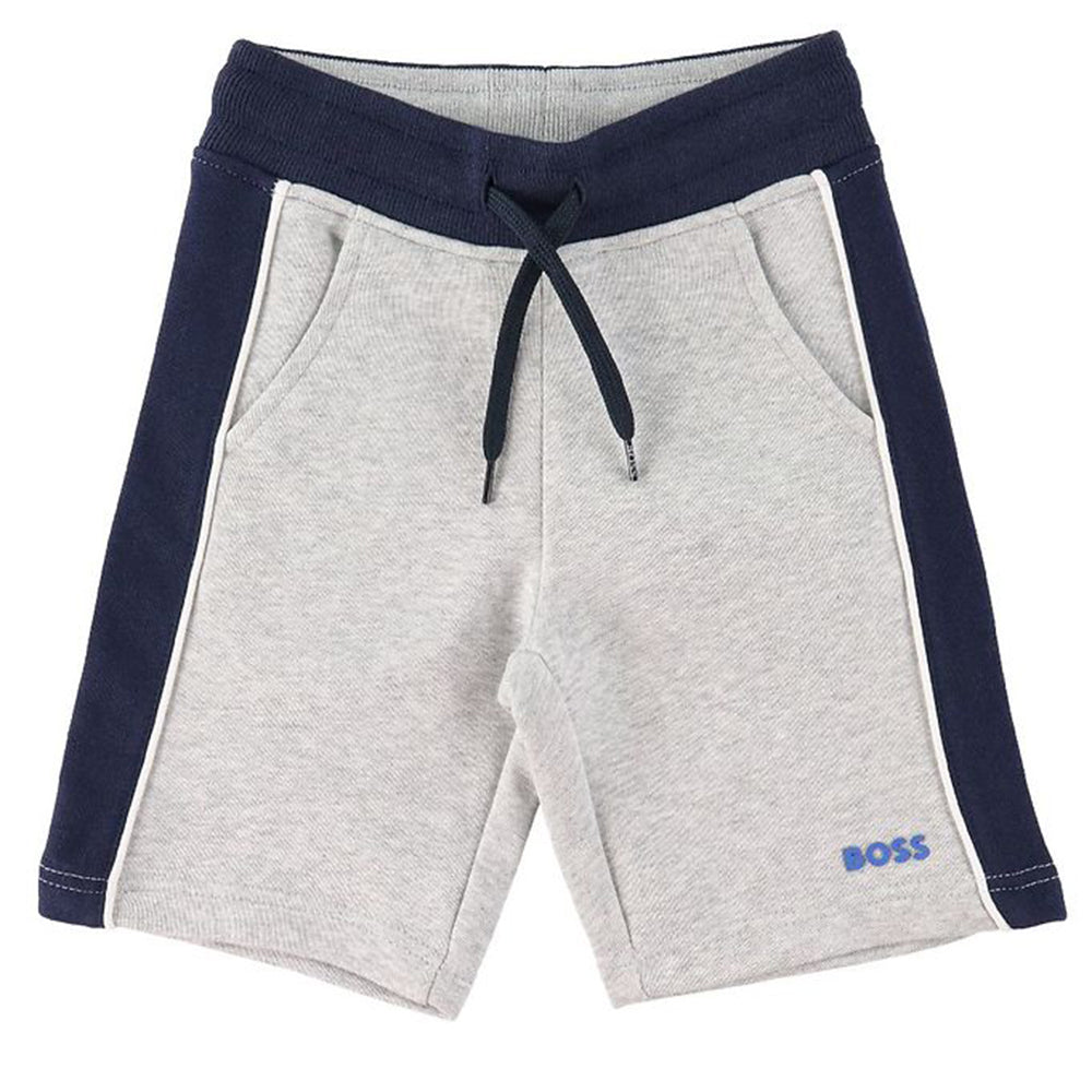Hugo Boss Boys Cotton Shorts Grey