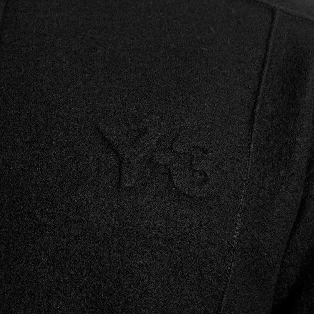 Y-3 Mens Half Zip Top Black