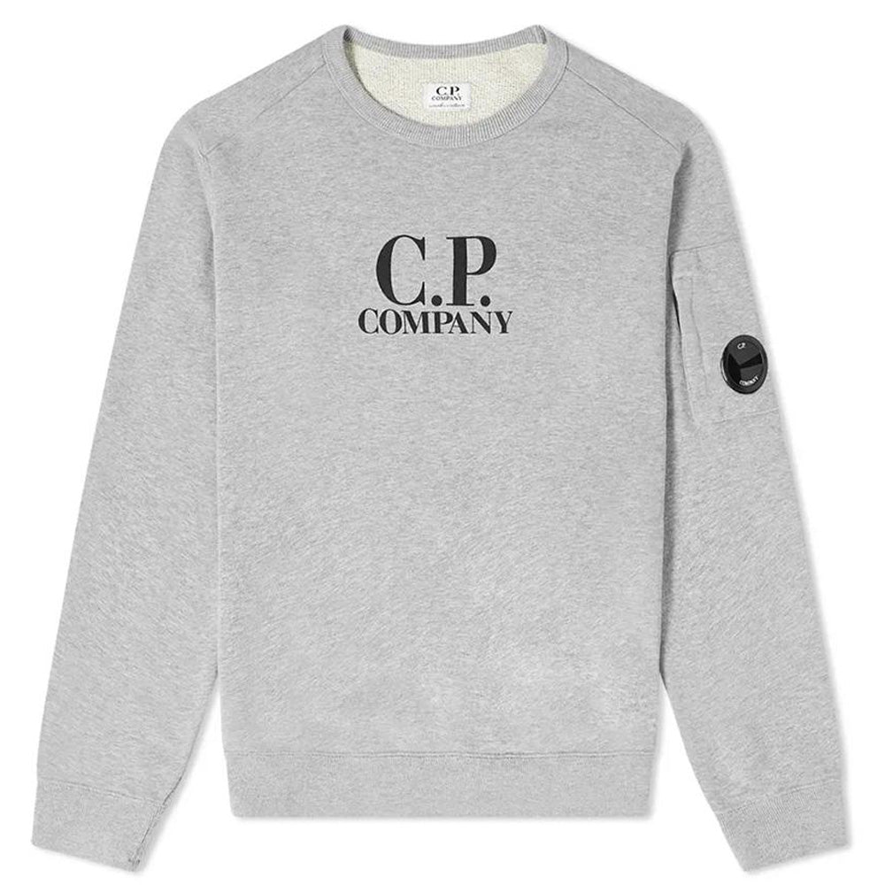 C.P Company Kids Goggle-Lens Sweater Grey