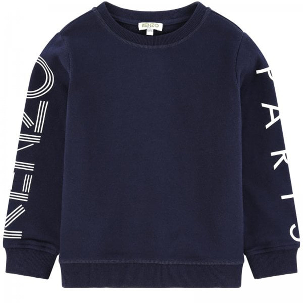 Kenzo Boys JB 3 Logo Sweater Navy