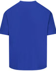 Lanvin Mens Triangular Logo Tee Blue