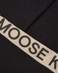 Moose Knuckles Mens Wabasso Brand-Print Organic Cotton Joggers Black