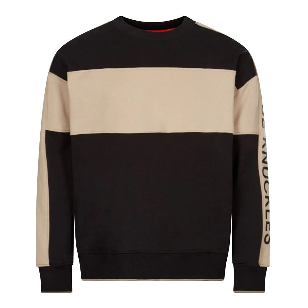 Moose Knuckles Mens Organic Cotton Jumper Black