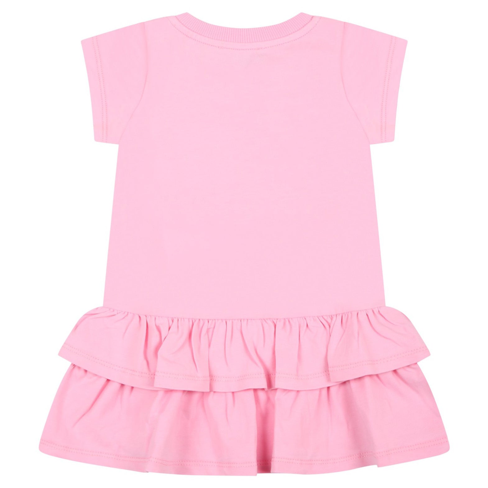 Moschino Baby Girls Bear Logo Dress Pink