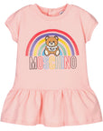 Moschino Baby Girls Rainbow Dress Pink