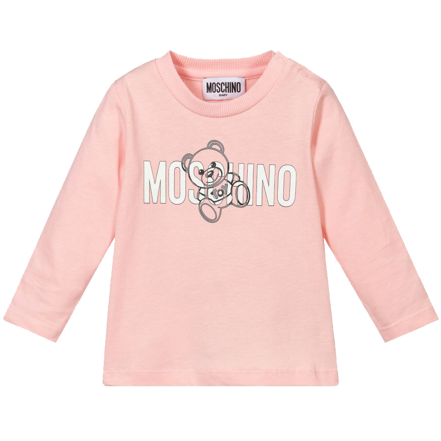 Moschino Baby Girl&#39;s Teddy T Shirt Pink