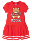 Moschino Girls Bear Dress Red